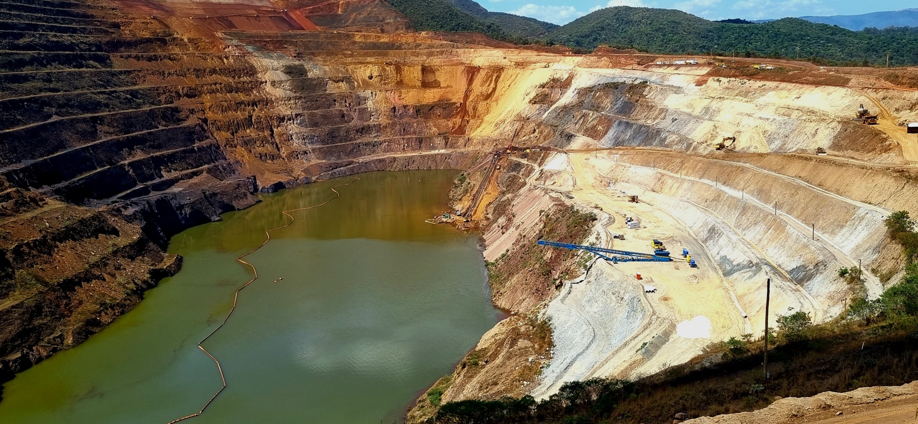 Open-pit mine in Brazilian terrain